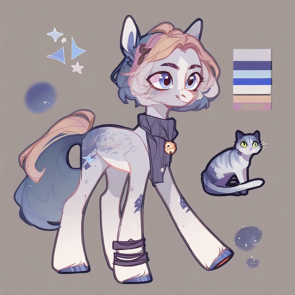 score_9, (rating_safe), mlp, pony reference, cat features, 2d base, concept